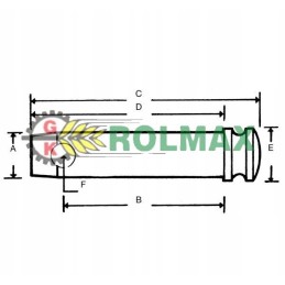 Standartinis kaištis 32x125 mm z332125kr