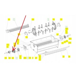 102596189 šiaudų smulkintuvo pavaros kaištis