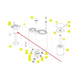 100786740 hidraulinės alyvos bako filtras