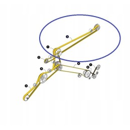 Siurblio pavaros diržas new holland tx 84817631 cnh
