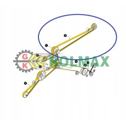 Siurblio pavaros diržas new holland tx 84817631 cnh