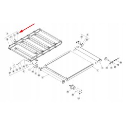 Cxb00266 grandinės strypas 80 x 40 x 1305 mm