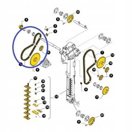 Metalinis ir guminis buferis 84462954 new holland cnh