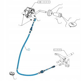 Pavarų dėžės žarna naujas holland t4 korpusas