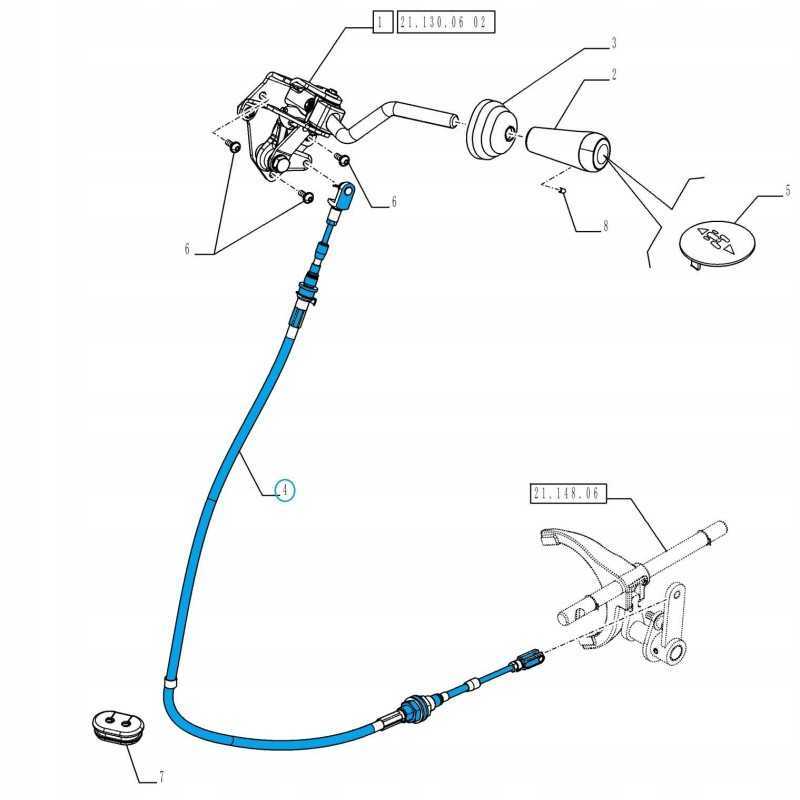 Pavarų dėžės žarna naujas holland t4 korpusas