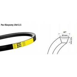 H20x12 5 4260 Sanok Bizon ritės pavaros diržas