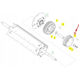 100212245 plieninis būgno skriemulys