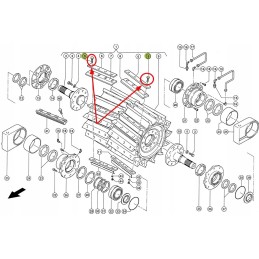 214769 0 pašarų kombaino būgno peilio varžtas m16 x 50