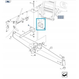 Jungiamasis blokas new holland tc tx 84443475 cnh