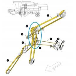 Kūlimo diržas 4hb new holland case 84817623 cnh