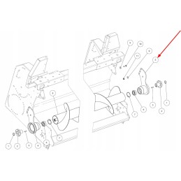 01024202 kairė centrinio varžto svirtis