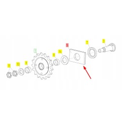 100036627 stačiakampė poveržlė