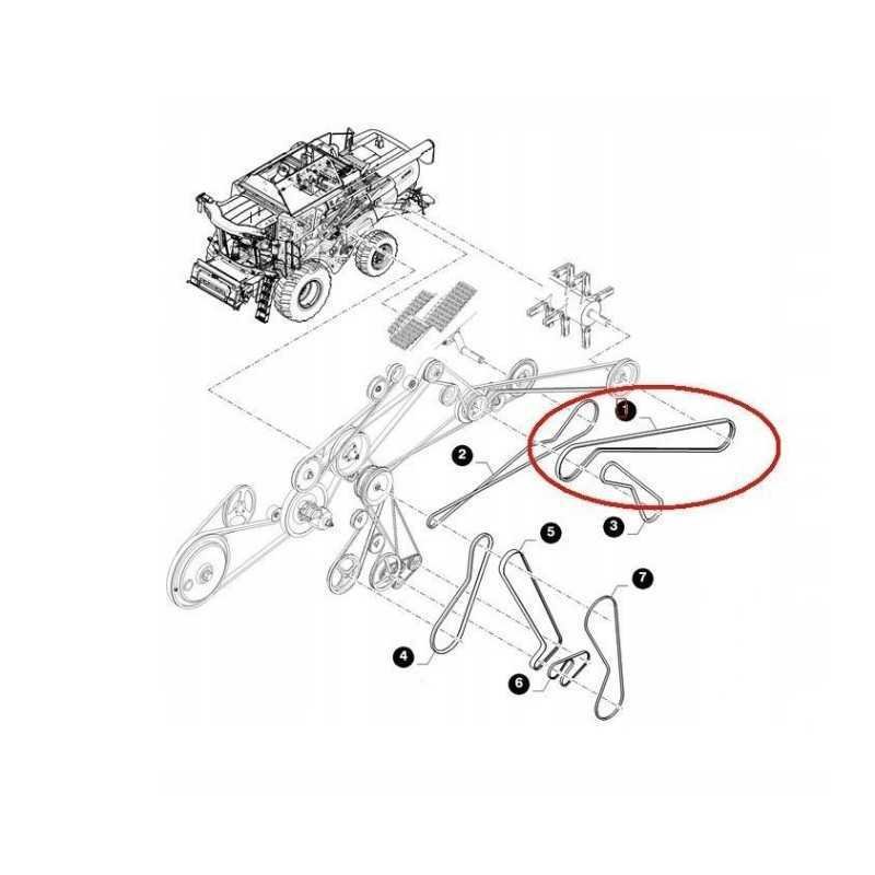 Nutraukiamas diržas new holland cx 84075635 vartai