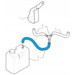 Hidraulinė žarna New Holland T5050 JX100U