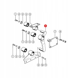 Kairė grūdų keptuvės atrama Claas 662627 0 vnt