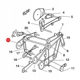 Trapecinis diržas New Holland kūlimo mašinos 0313181 pavarai