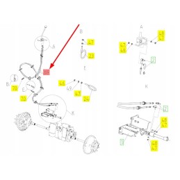 102581208 pavarų perjungimo trosas