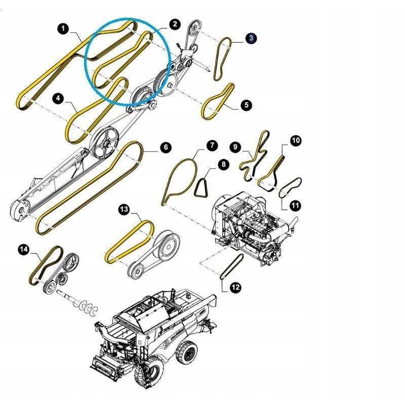 Antraštės pavaros diržas 3hb new Holland case 84061279 1