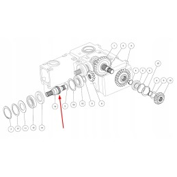 04502500 kūginės pavaros velenas