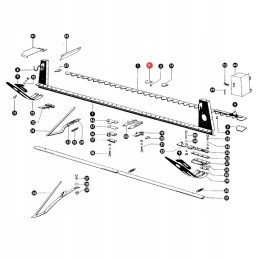 Apatinio pjovimo peilis Claas 522187 0 rasspe