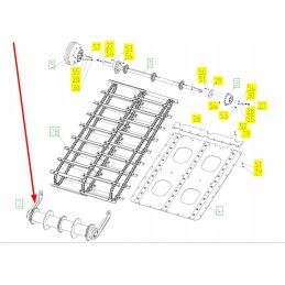102452179 pakreipimo tiekimo būgno svirtis