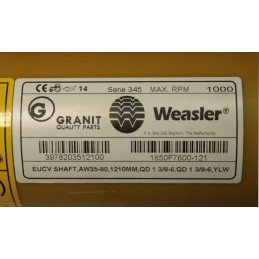 PTO jėgos perdavimo velenas 1210mm 690nm