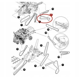 New Holland TC 86627796 C smulkintuvo diržas