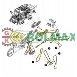 Juostos juostos 84435035 new holland cnh