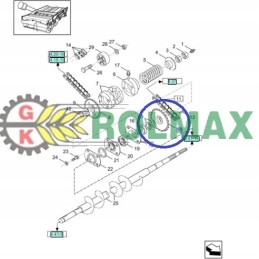 Pavaros grandinės žvaigždutė 451358 new holland case cnh