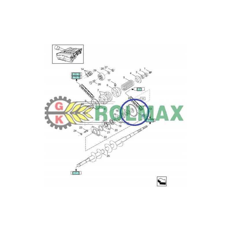 Pavaros grandinės žvaigždutė 451358 new holland case cnh