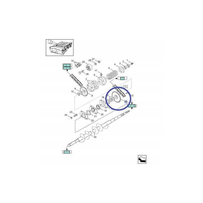 Pavaros grandinės žvaigždutė 451358 new holland case cnh