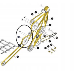 Trapecinis diržas New Holland TC Laverda Case AF 8764295