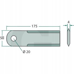 Lygus peiliukas, komplektas su rankove