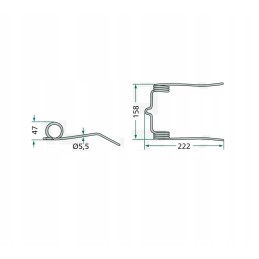 Motowidel New Holland spyruoklinės ritės pirštas