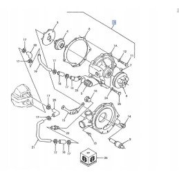 Vandens siurblys new holland tx32 tx34 82847749 cnh