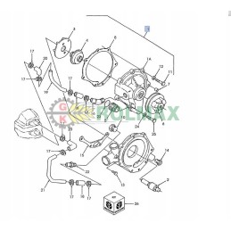 Vandens siurblys new holland tx32 tx34 82847749 originalus