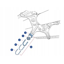 Claas Lexion 384670 motowidel guoliai, komplekte 6 vnt