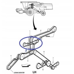 Iškrovimo juosta 855064 tf tx new holland cnh
