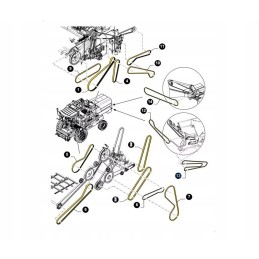 Transmisijos diržas new holland tx case ct 84056149