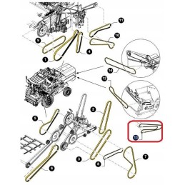 Transmisijos diržas new holland tx case ct 84056149