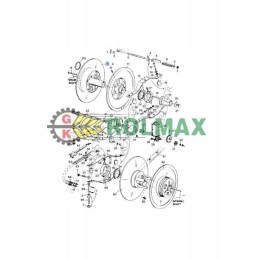 New Holland kombaino variatoriaus ratas 80750375