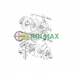 New Holland kombaino variatoriaus ratas 80750375