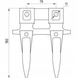 Bison z056 dvipolis durtuvas 505002005 505