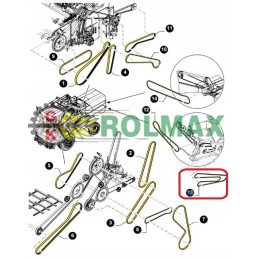 Transmisijos diržas new holland tx case ct 84056149