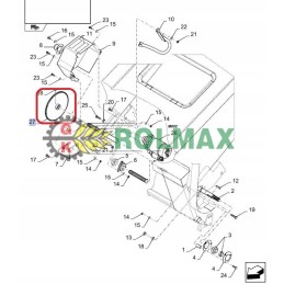 Grandininės pavaros žvaigždutė New Holland CNH 98354