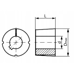161025tlkr 25 mm kūginė koto įvorė