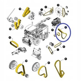 Variklio diržas 504029021 new holland cnh