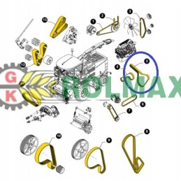 Variklio diržas 504029021 new holland cnh