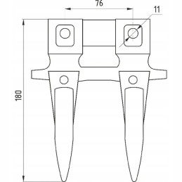 Bizon z056 dvigubas durtuvas 505002005 5050 02 005 0