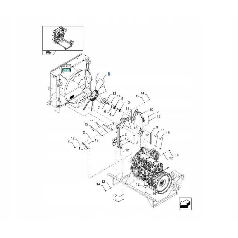 Ventiliatorius new Holland cx csx ch7 70 84457284
